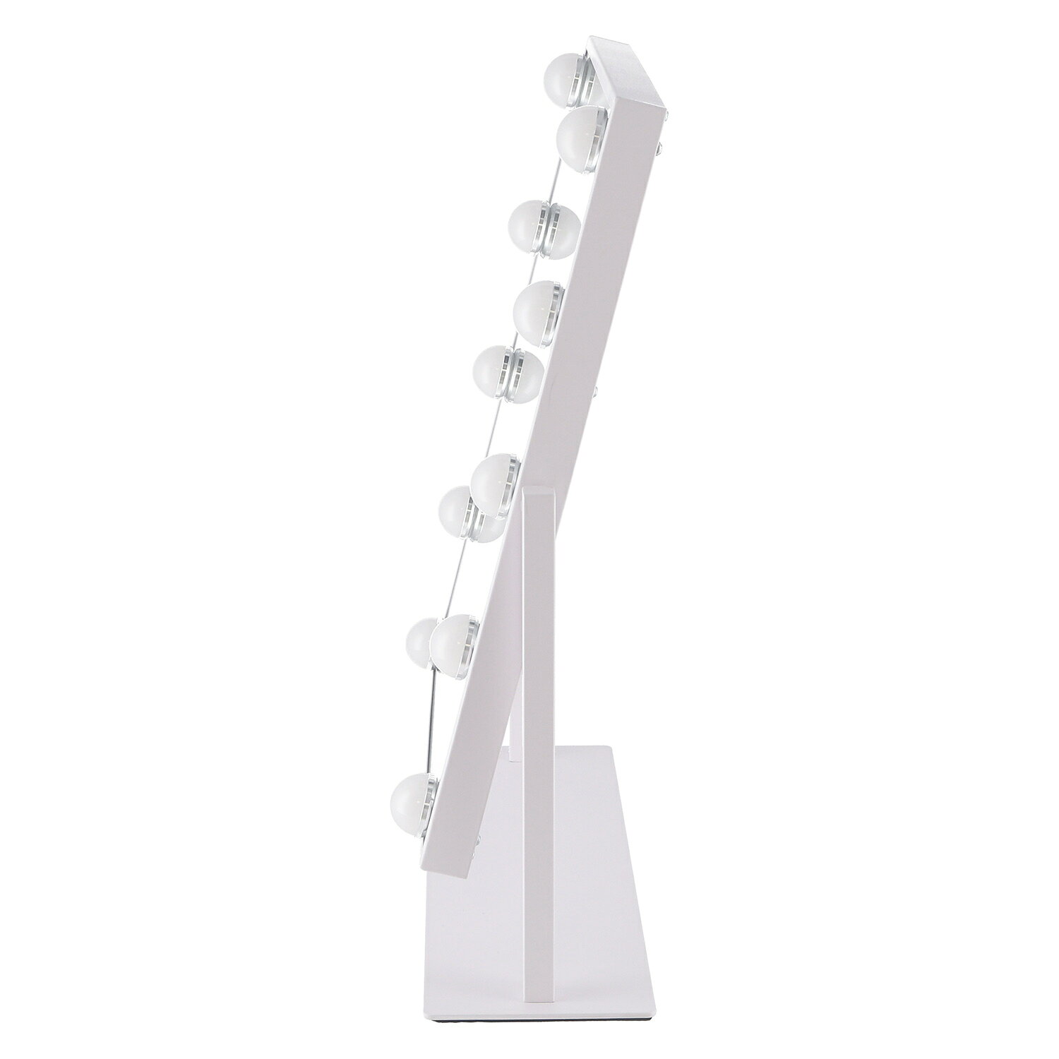 【2個セット】 プレミアムLEDミラー yumeka WH[HJB67782]|インテリア家具 ギフトショー ドレッサー・ミラー リビング 卓上ミラー【卓上ドレッサー? 鏡 コンパクトミラー アンティーク調ミラー 耐久性 利便性 】 [2]
