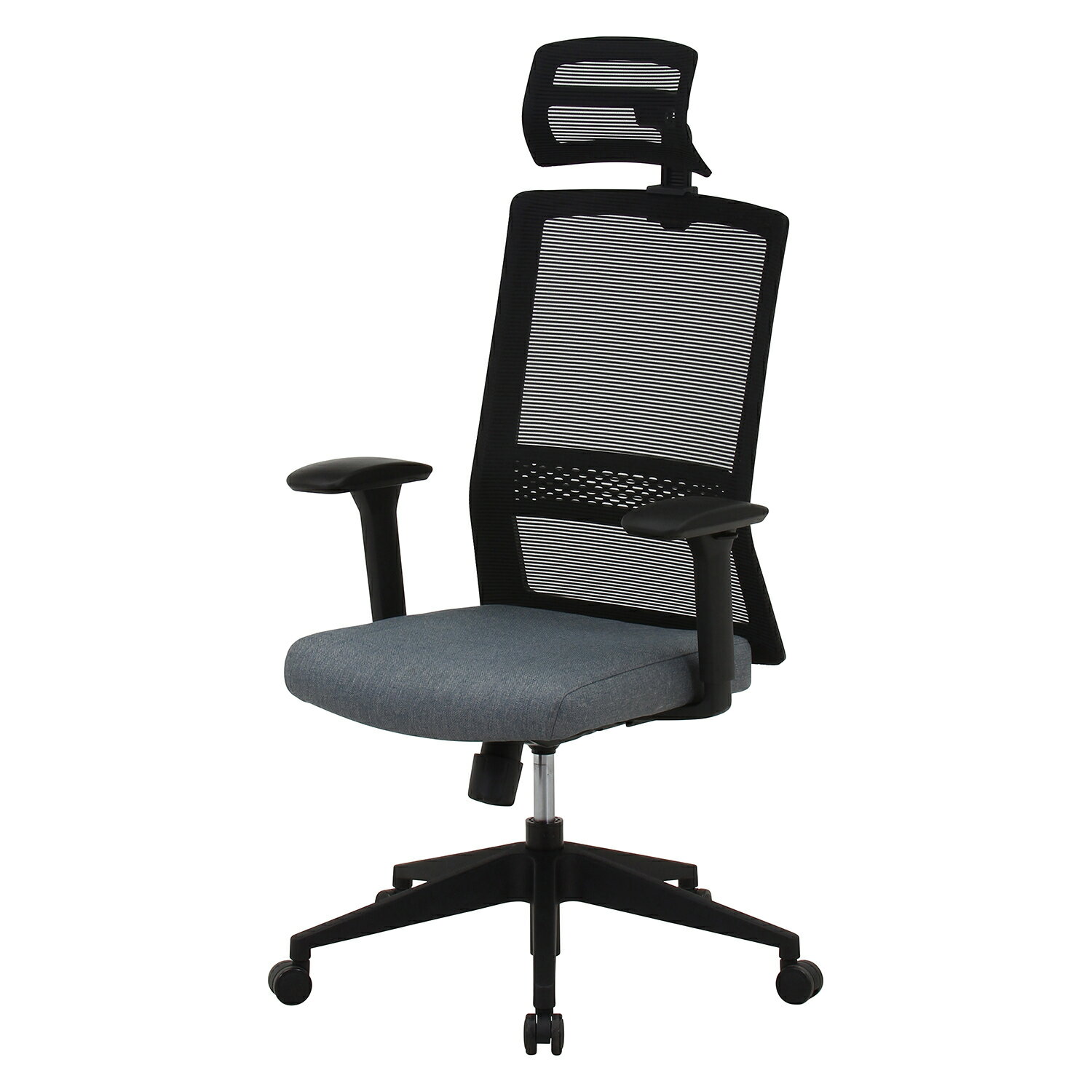 Other - ヘッド付きハイバックチェア マスターIV GY[HJB70517]|インテリア家具 オフィスチェア オフィス家具 書斎・ホームオフィス