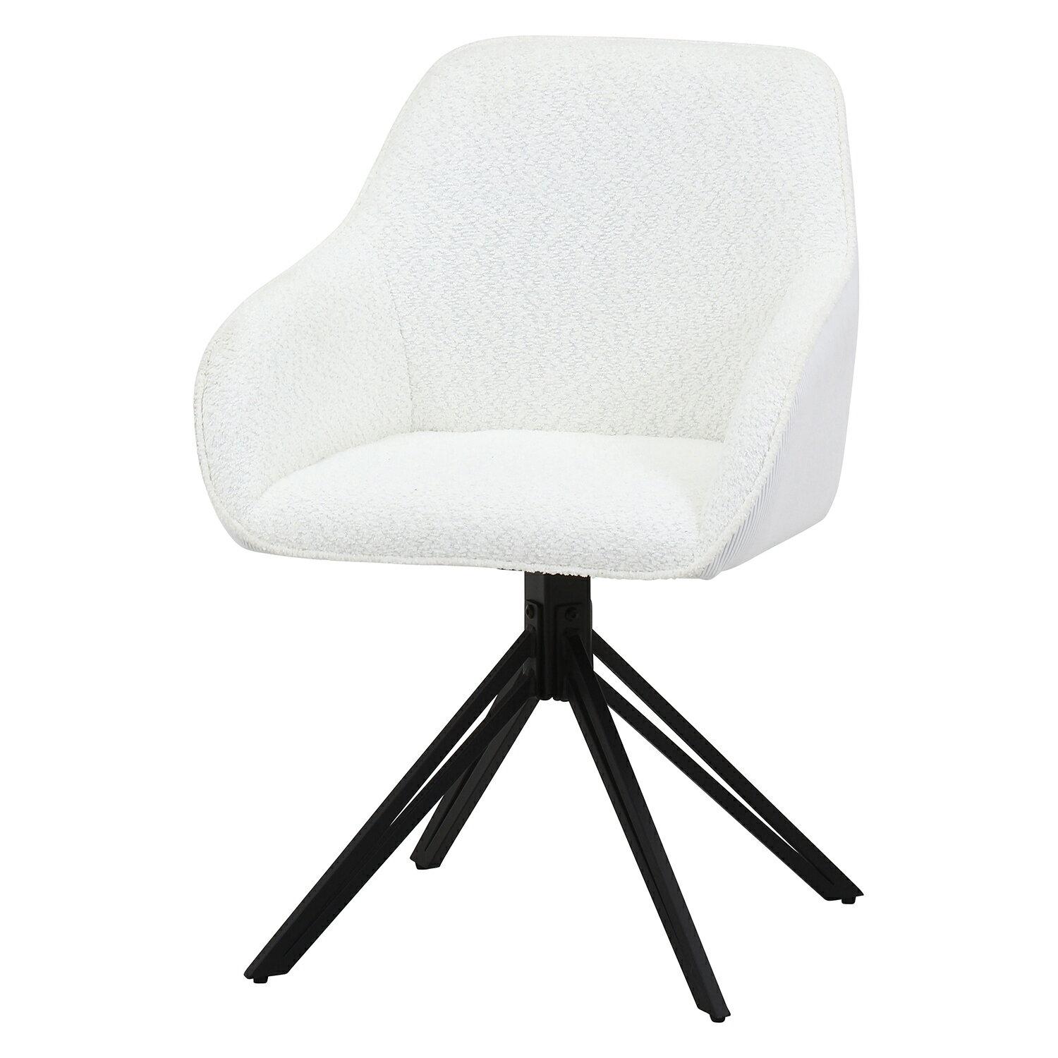 ダイニング回転チェア ルナ WH[HJB70675]|インテリア家具 ダイニング・キッチン チェア・イス デザイン..