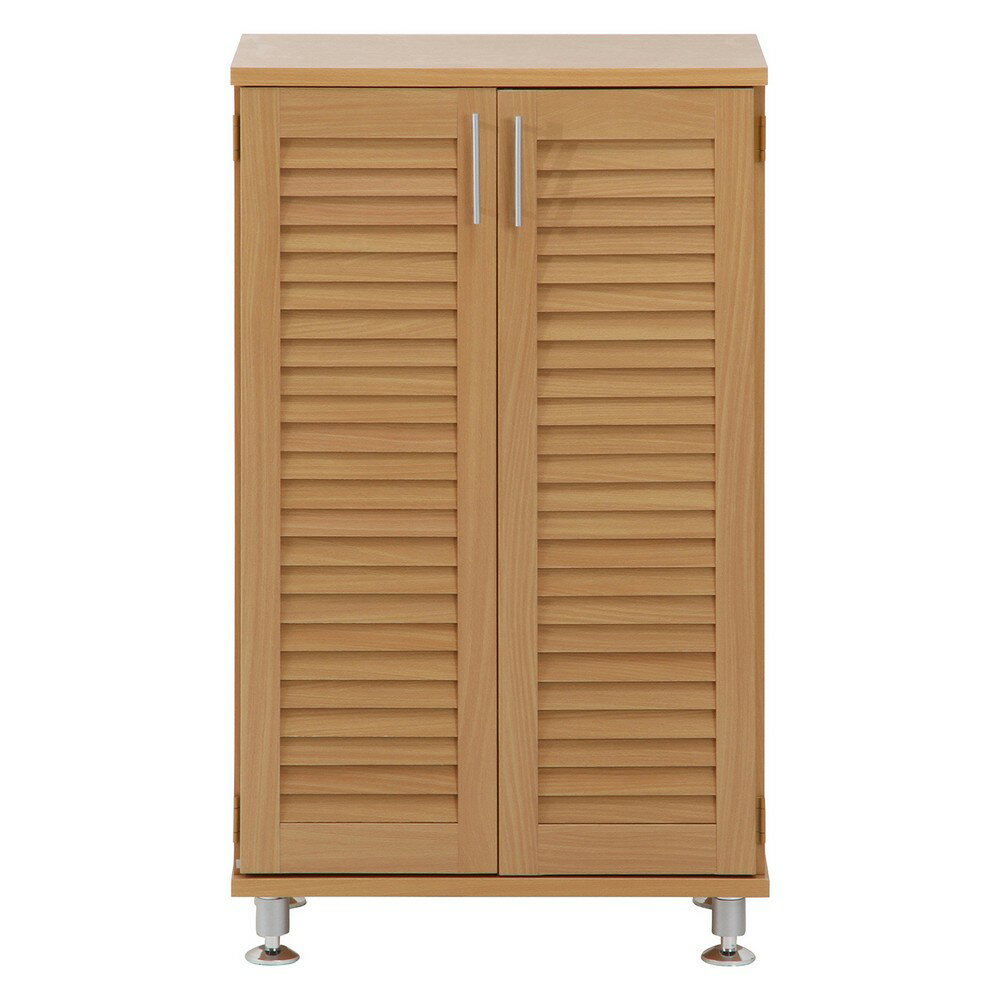 収納家具 ルーバーシューズボックス ナチュラル[HJB96563]|インテリア家具 テレビ台・収納 玄関・エントランス 玄関収納 靴収納ボックス シューズラック ファッション収納 インテリアデザイン 通気性 ルーバーデザイン 3