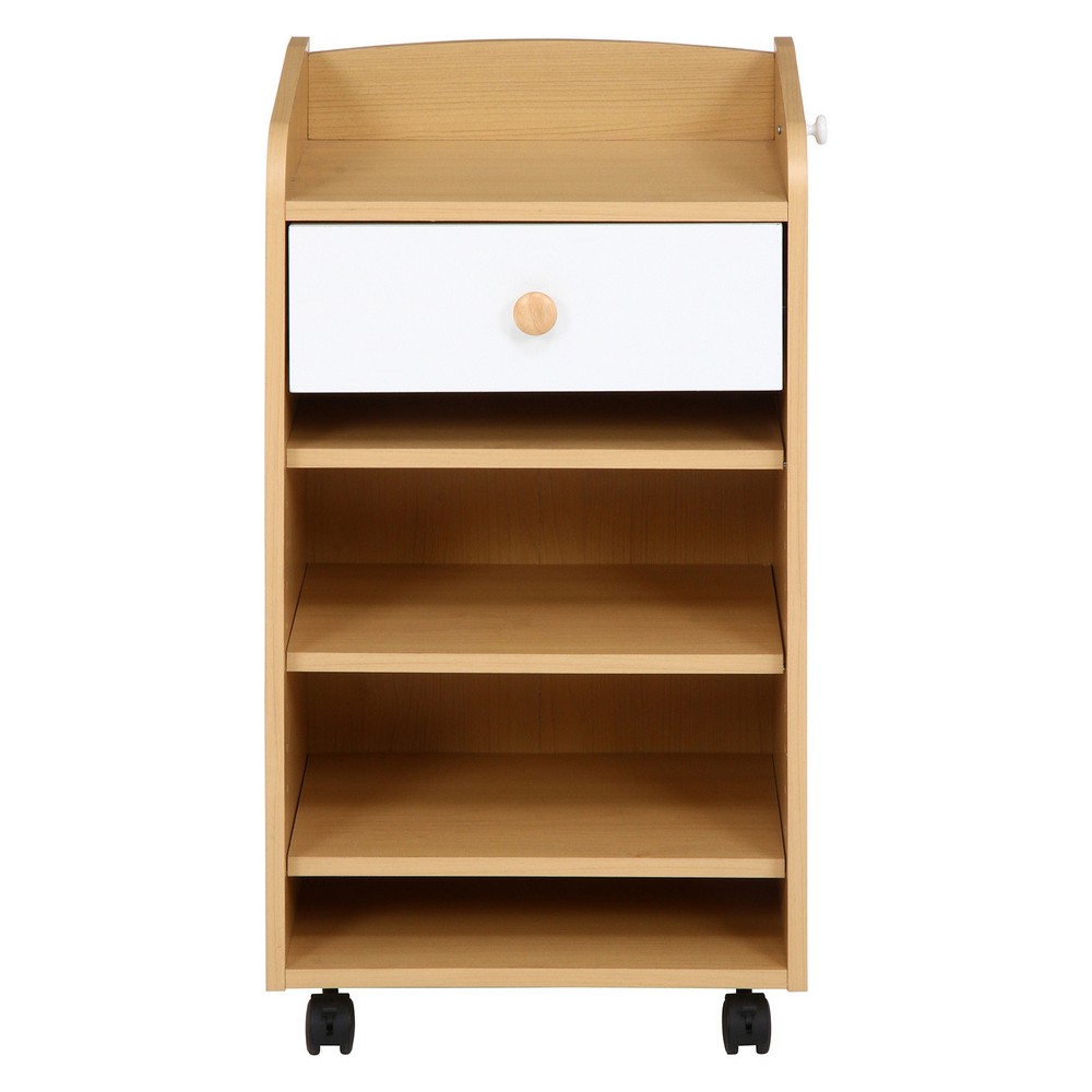 収納家具 NORM ミニリビングラック WH×NA[HJB97608]|インテリア家具 ベビー&キッズファニチャー リビング 子供部屋・キッズルーム 収納・ランドセル収納 利便性 ラック 耐久性 インテリアデザイン 機能性 ナチュラル [2]