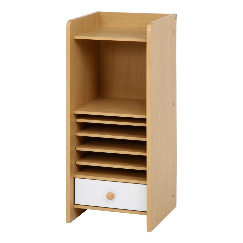 収納家具 NORM リビングラック ハイ NA×WH[HJB97609]|インテリア家具 ベビー＆キッズファニチャー リビング 子供部屋・キッズルーム 収納・ランドセル収納 利便性 ラック 耐久性 インテリアデザイン 機能性 ナチュラル