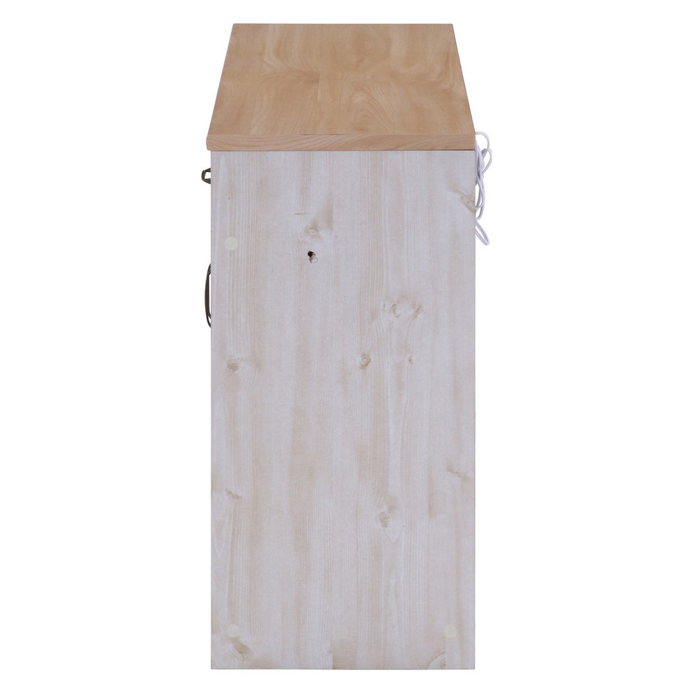 収納家具 キッチンカウンター 120幅 NA×WH[HJB97955]|インテリア家具 キッチン収納・キッチンワゴン ダイニング・キッチン テレビ台・収納 耐久性 機能性 カウンター収納 カウンタースペース ナチュラルホワイト