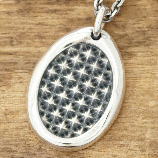 M's collection エムズコレクション シーリング ワックス スタッズ ネックレス シルバー 925 燻し チェ..