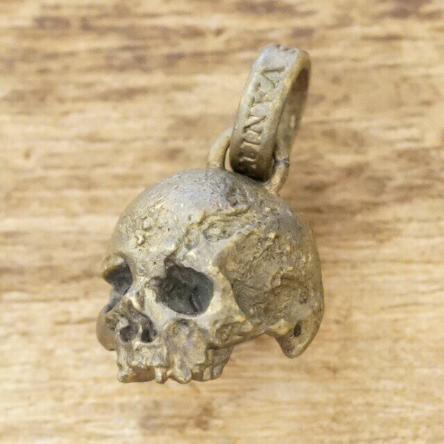 ケツァール QUETZAL スカル ネックレス ペンダント ドクロ 骸骨 真鍮[GOCqn24brass]|スカル ネックレス..