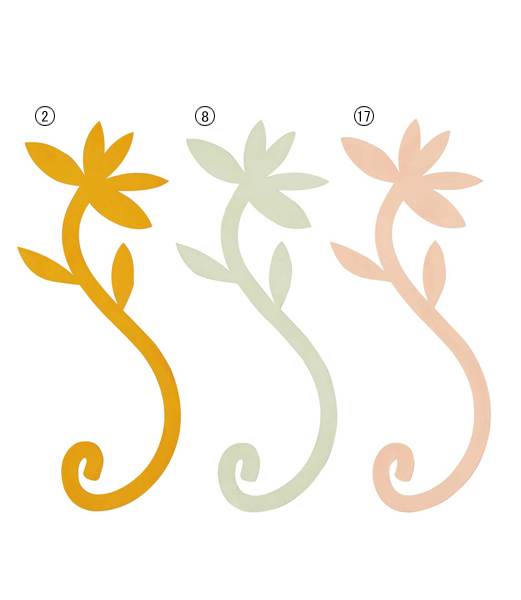 50cm クリアフラワーモチーフハンガー [ONSDIMI71003]|人工観葉植物 アートフラワー 造花 フェイクグリ..