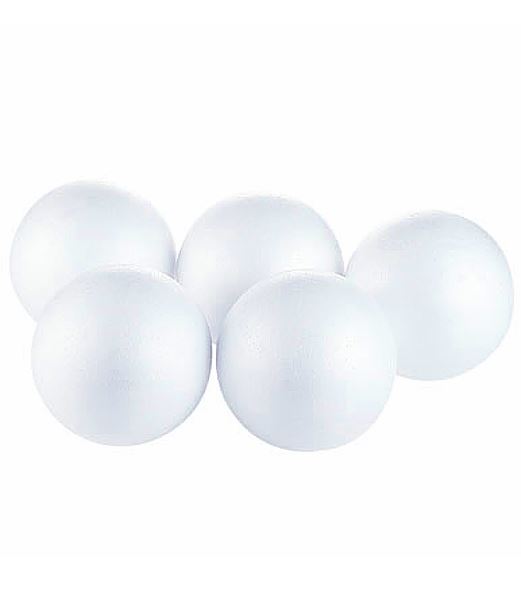 125mm径 スチロール球（5個入り） [ONSPADP7767] |小物 雑貨 装飾資材 装飾 飾り付け 造花 人工観葉植..