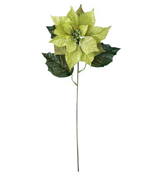 65cm グリーンエレガントシアーポインセチア [ONSFLSP6810] |人工観葉植物 アートフラワー 造花 フェイ..