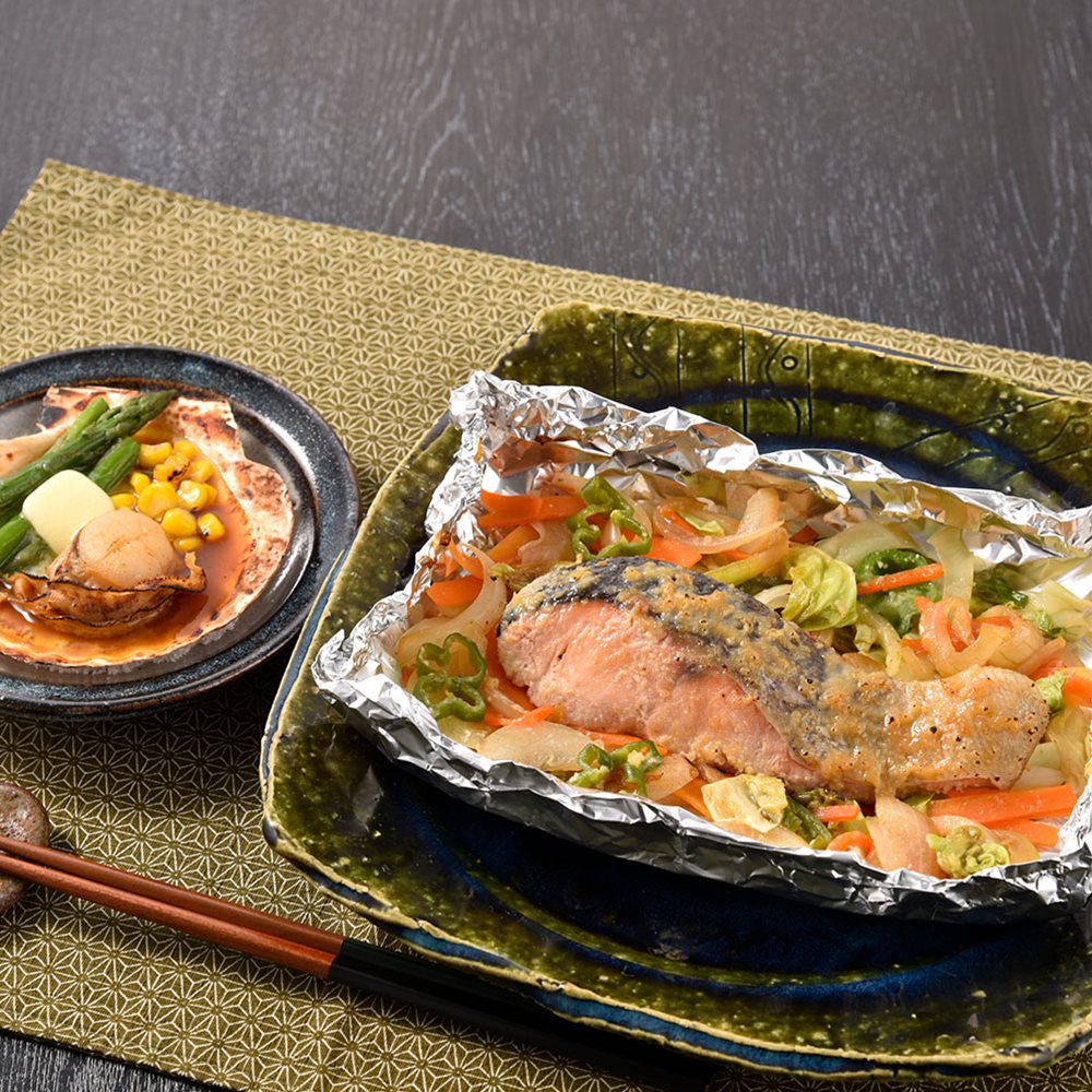 北海道 鮭のちゃんちゃん焼きと帆立バター焼き Aセット(切身80g×3枚、帆立バター焼き) ちゃんちゃん焼きと帆立バター焼きのセット SHS0080155 |惣菜 和風惣菜 セット 詰め合わせ お中元 お歳暮 特産品