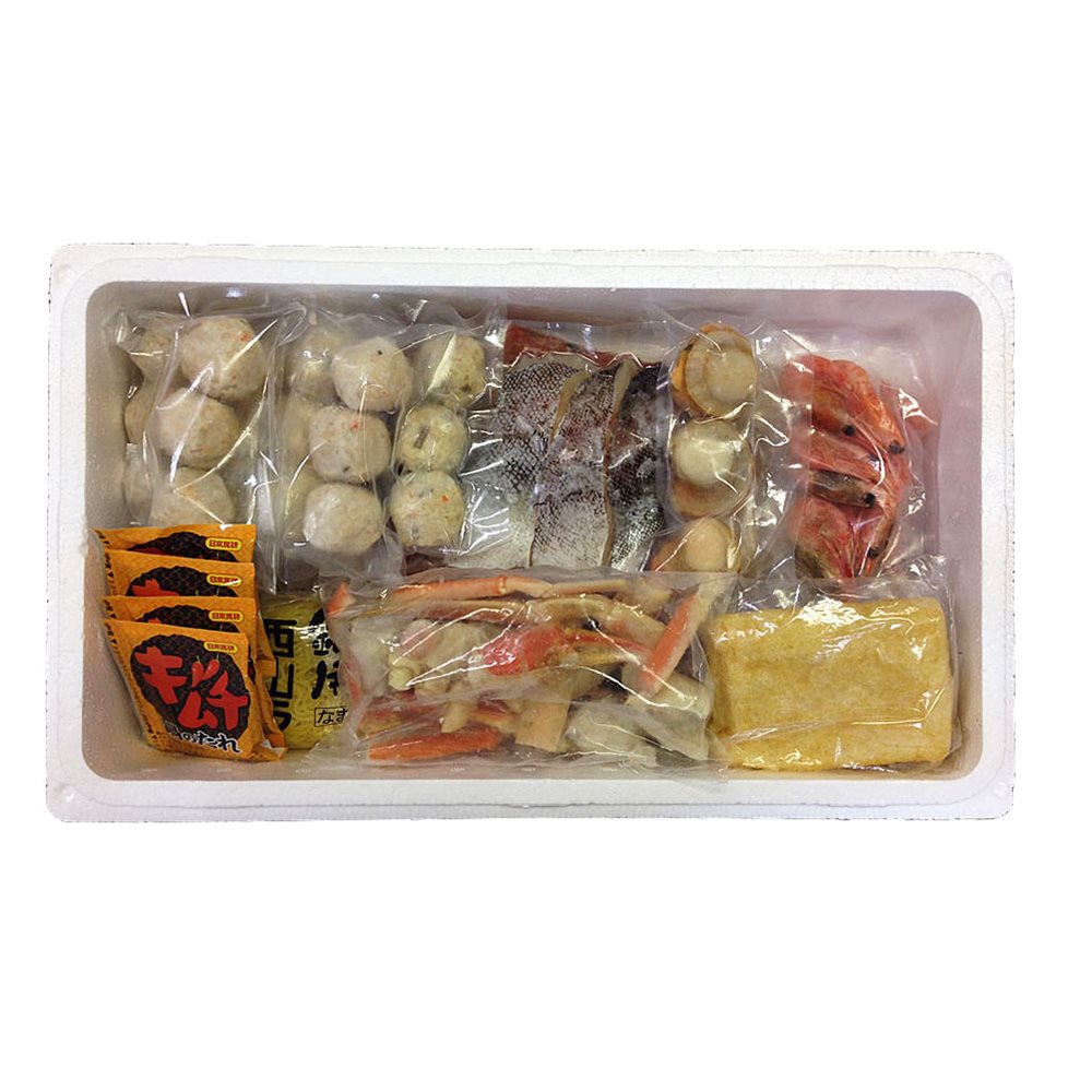 北海道海鮮キムチ鍋Eセット(白菜キムチ400g、各種具材)