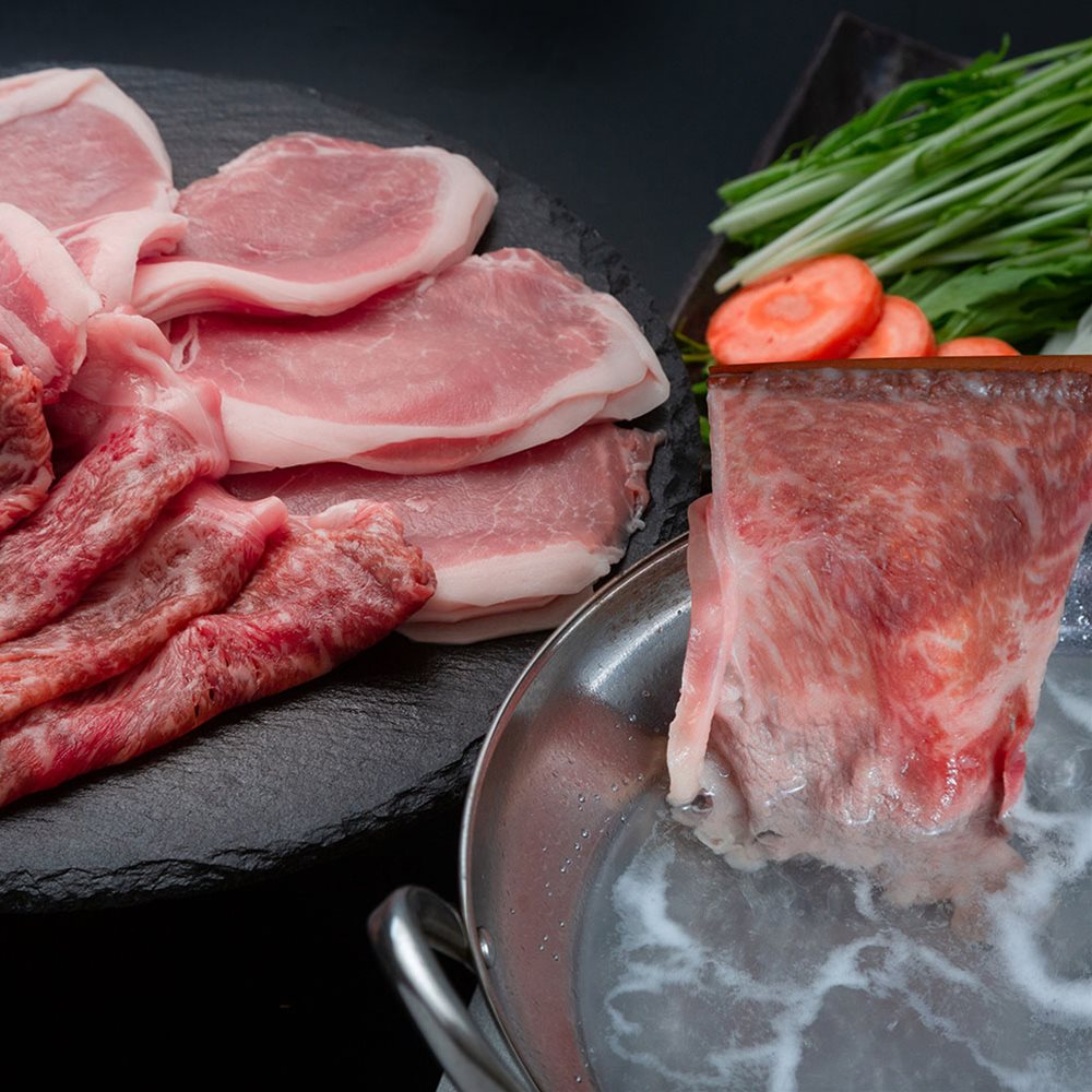 緑花堂ストアの黒毛和牛とハーブ豚食べ比べ B 北海道産 SHS0080603 |精肉 肉加工品 牛肉 セット 詰め合わせ お歳暮 父の日 特産品｜アングル3