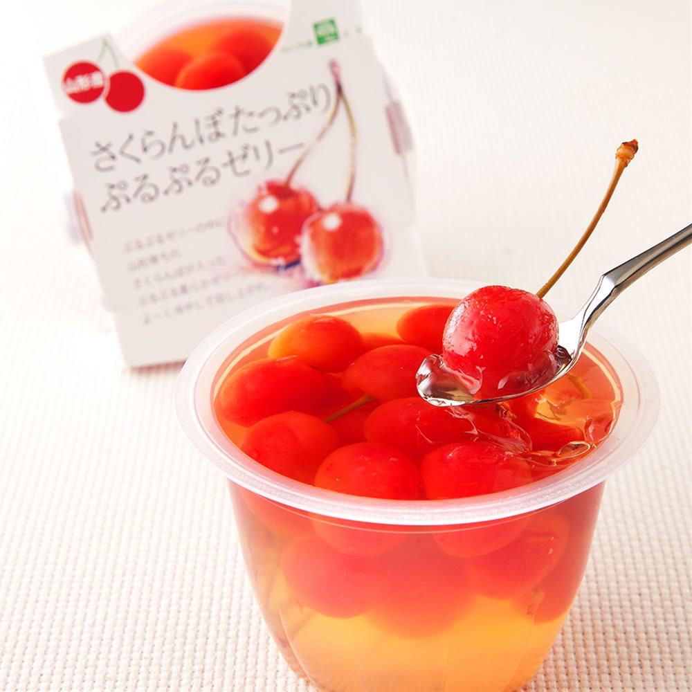 ぷるぷるゼリーセット さくらんぼ&ラフランス SHS6930030 |ゼリー 洋梨 洋菓子 お中元 母の日 ブランチ