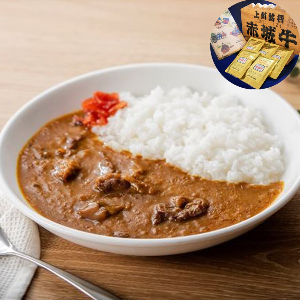 赤城牛カレー ゴールドタイプ 200g 5 中辛 群馬 SHS2970038 |惣菜 カレー お中元 お歳暮 母の日