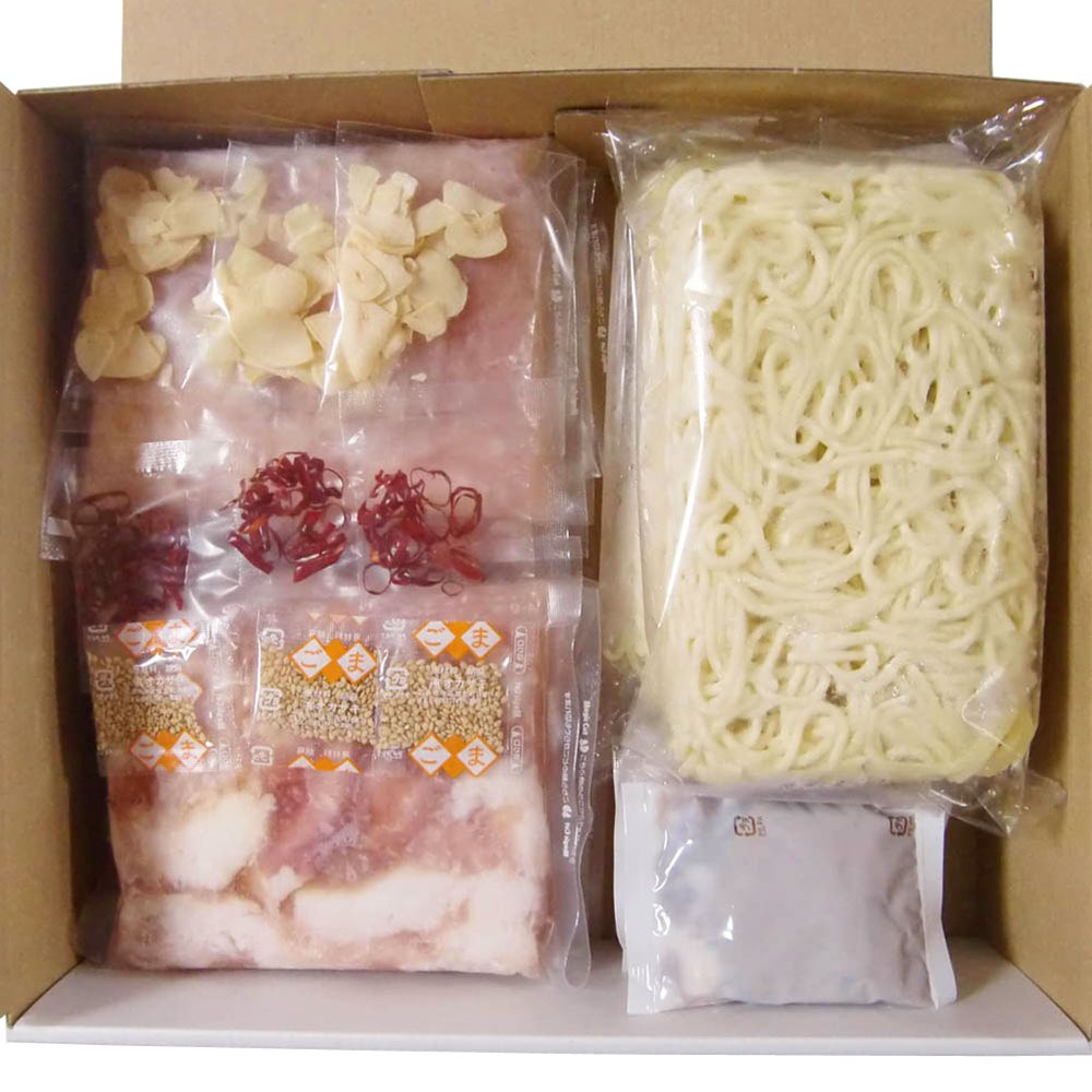 とんこつもつ鍋 Gセット(牛もつ肉（国内産）100g×6袋) 福岡 博多 SHS4080034 |惣菜 鍋 セット お中元 お歳暮 会席料理 3