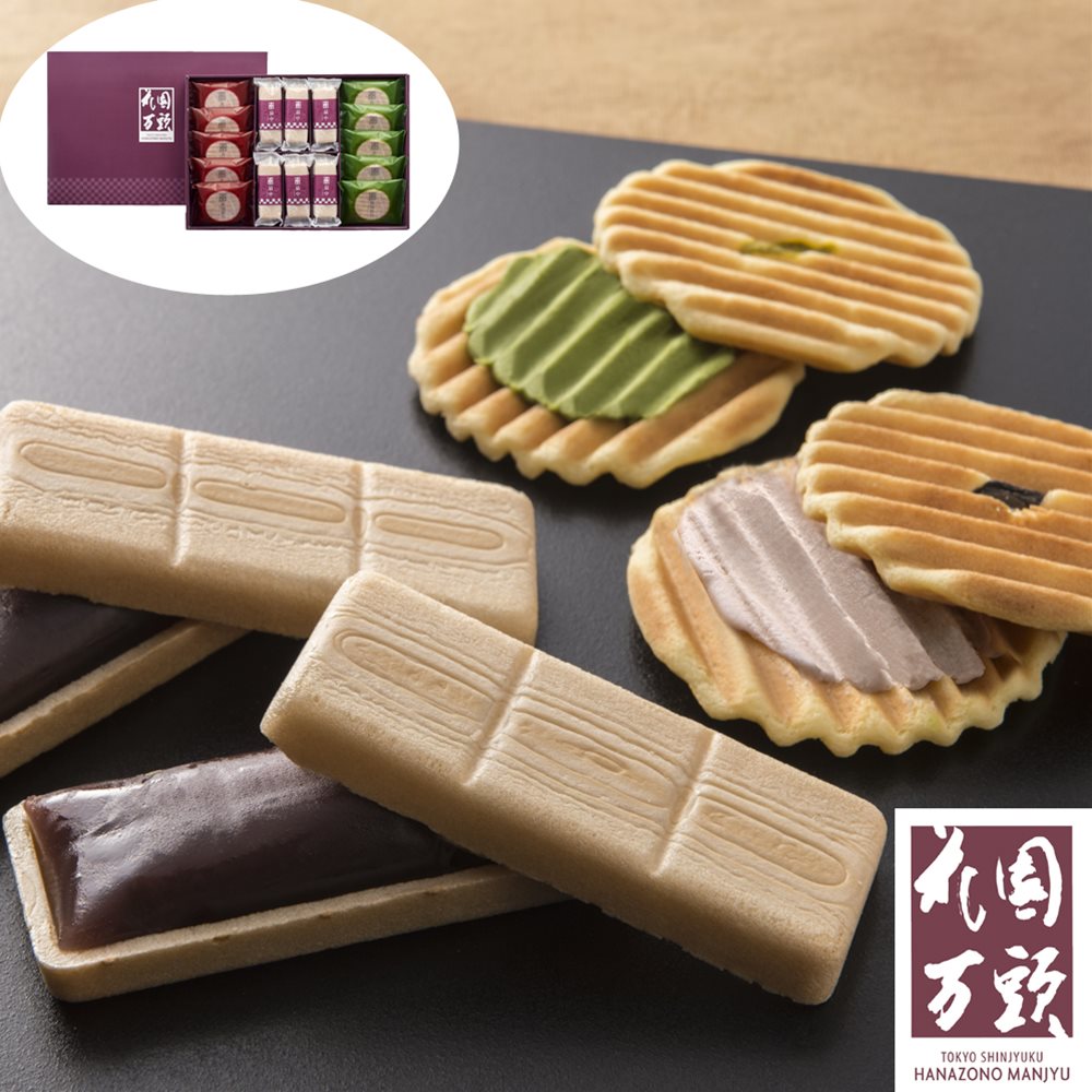 Set, Assortment - 花園最中＆煎餅詰合せ 東京・新宿「花園万頭」 SHS5830003 |和菓子 最中 スイーツ お歳暮 お中元 母の日