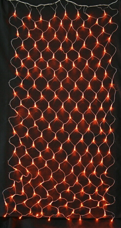 LEDネットライト（OR）コントローラークリアコードセット[MRSMSH3536]|クリスマス クリスマスツリー デコレーション 店舗装飾 飾り 飾りつけ 飾り付け ライト 電飾 イルミネーション LED ネット オレンジ【ディスプレイ 】