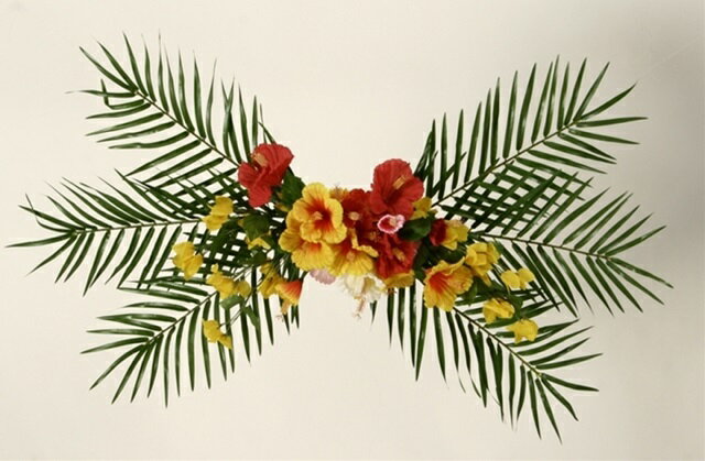 ハイビスカスハンガー[MRS09-05902]|造花 フェイクグリーン 人工植物 デコレーション 店舗装飾 飾り 飾りつけ 飾り付け 装飾 ハイビスカス【イベント用品 アレンジメント資材 インテリア 】