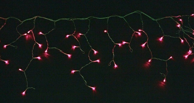 LEDアイスクルライト(PI)連結用クリアコード[MRSMSH3548]|クリスマス クリスマスツリー デコレーション 店舗装飾 飾り 飾りつけ 飾り付け ライト 電飾 イルミネーション LED ピンク【ディスプレイ クリスマス用品 】