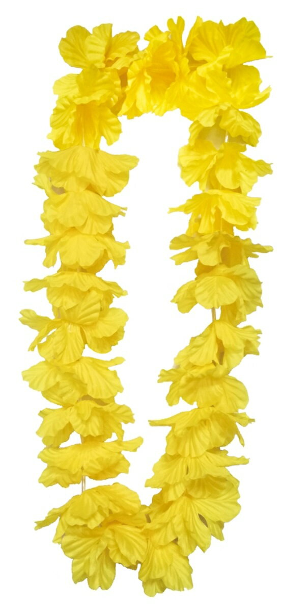 フラワーレイY イエロー[MRS18-09902]|デコレーション 店舗装飾 飾り 飾りつけ 飾り付け 装飾 夏 サマー フラワーレイ レイ フラワー イエロー【イベント用品 ディスプレイ パーティーグッズ インテリア 】