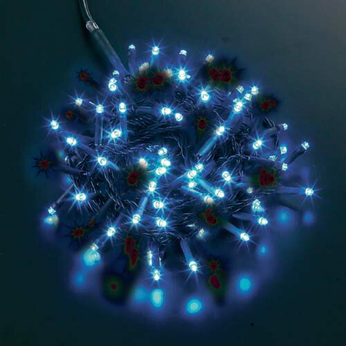 耐水100球広角型スーパーLEDアクアブルーライト/ブラックコード(コネクター付き) [ONSPALI61383] LEDラ..