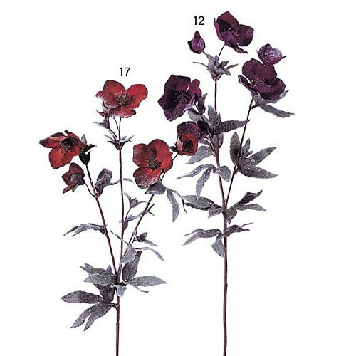 55cm アイスシャインクリスマスローズ [ONSFLSP6057] |人工観葉植物 アートフラワー 造花 フェイク ク..