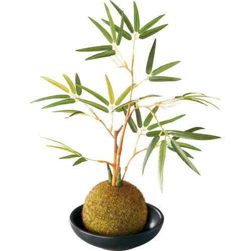 【スーパーセール特別割引商品】25cm 竹苔玉盆栽(陶器鉢入り) [ONSLEGD7423] |造花 フラワー フェイク 人工観葉植物 リーフ 装飾 デコレーション イベント パーティー フラワーアレンジメント 店舗装飾 フェイクグリーン ガーランド ディスプレイ 飾り