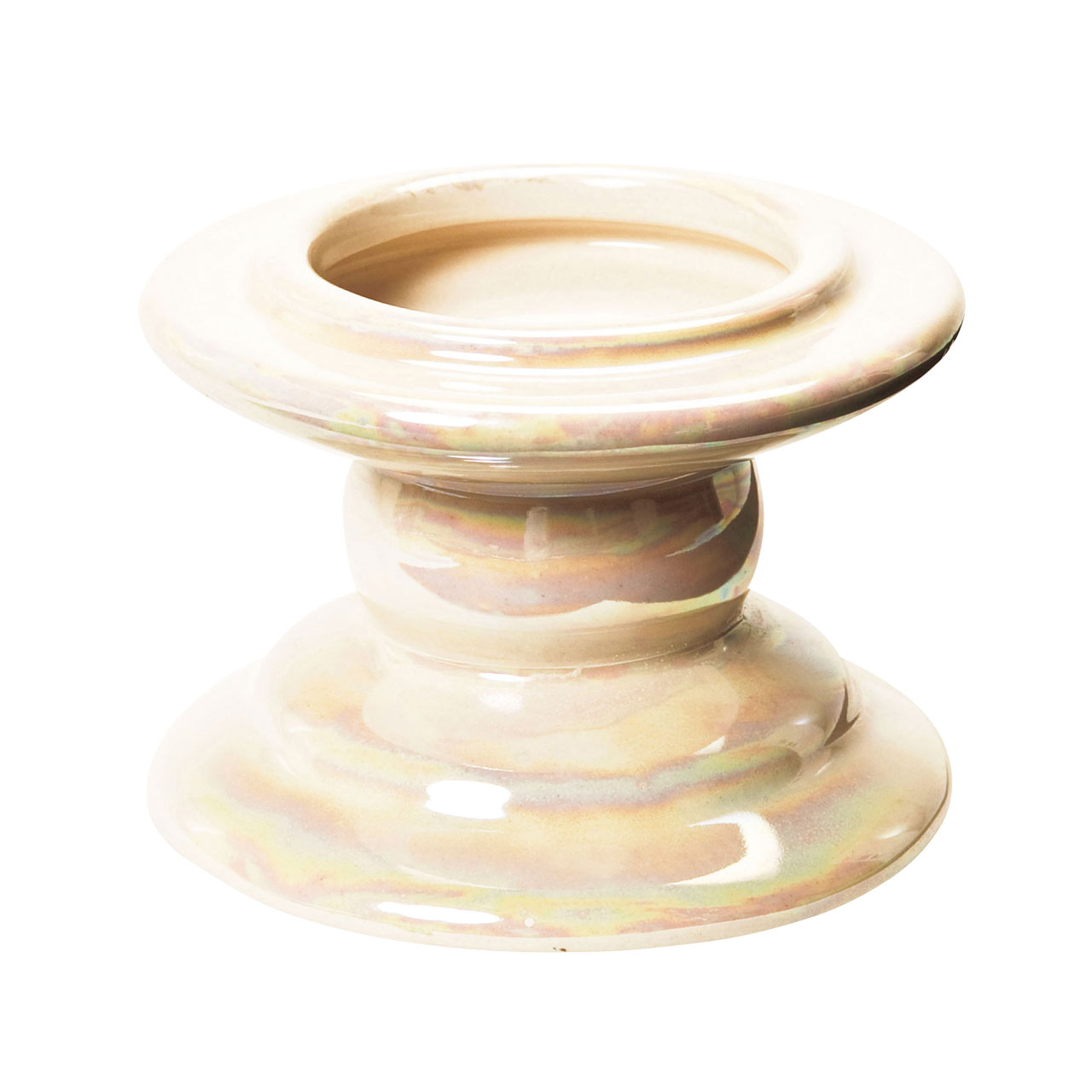 Flower Materials - 花器（陶器） TSUZUMI ＃314 パールアイボリー 1コ[TDLCC159502-314]|花器 ベース 陶器【フラワーベース 花瓶 インテリア装飾 陶器製 ディスプレイ 店舗装飾 アーティフィシャルフラワー対応 】