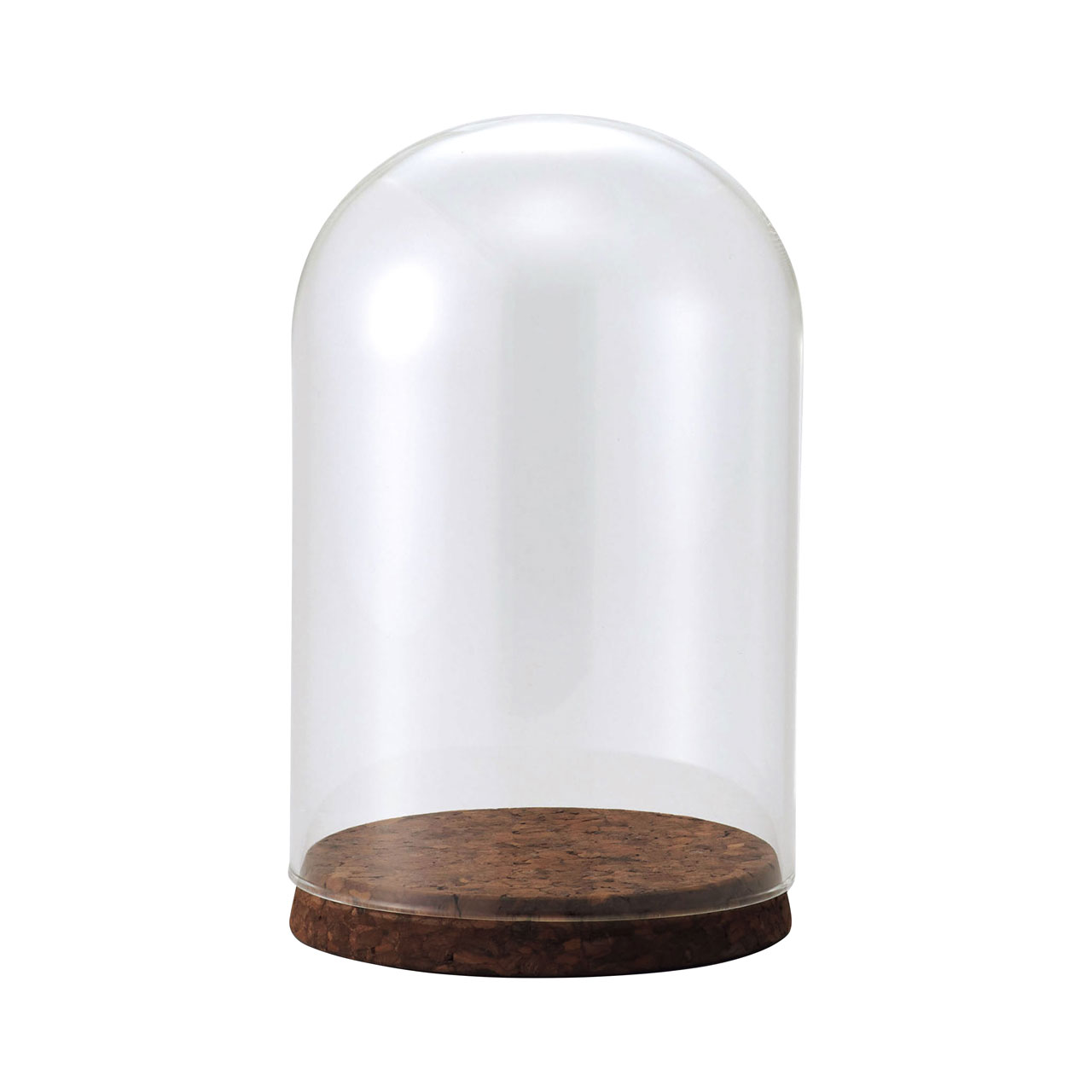 花器（ガラス） Glass Dome with Cork＿10Φ16H DARK BROWN 1コ[TDLCC777432-028]|...