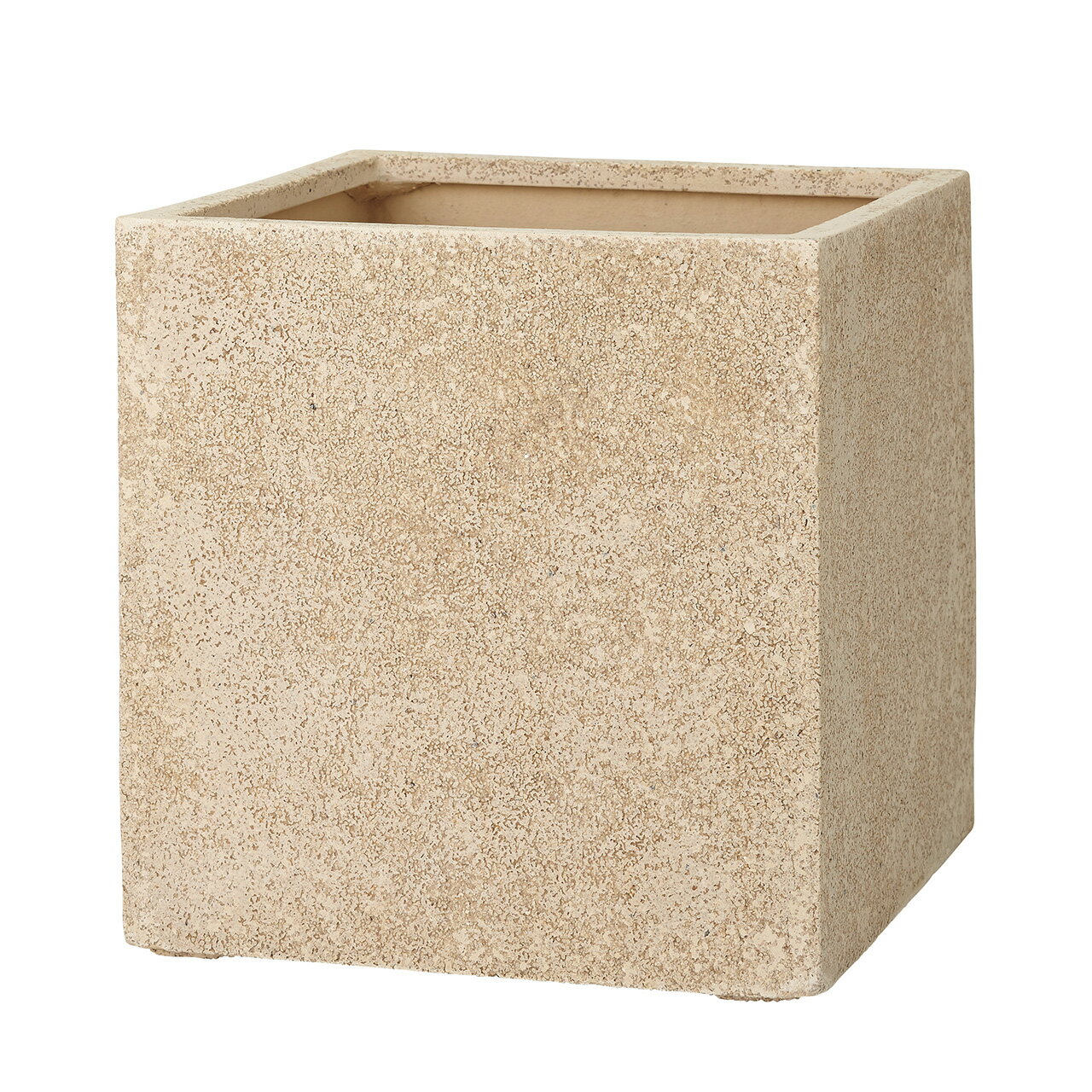 鉢カバー サンディ キューブ BE 1コ[TDLCF00245E-0BE]|花器 ベース大型花器 鉢カバー【プランターカバ..