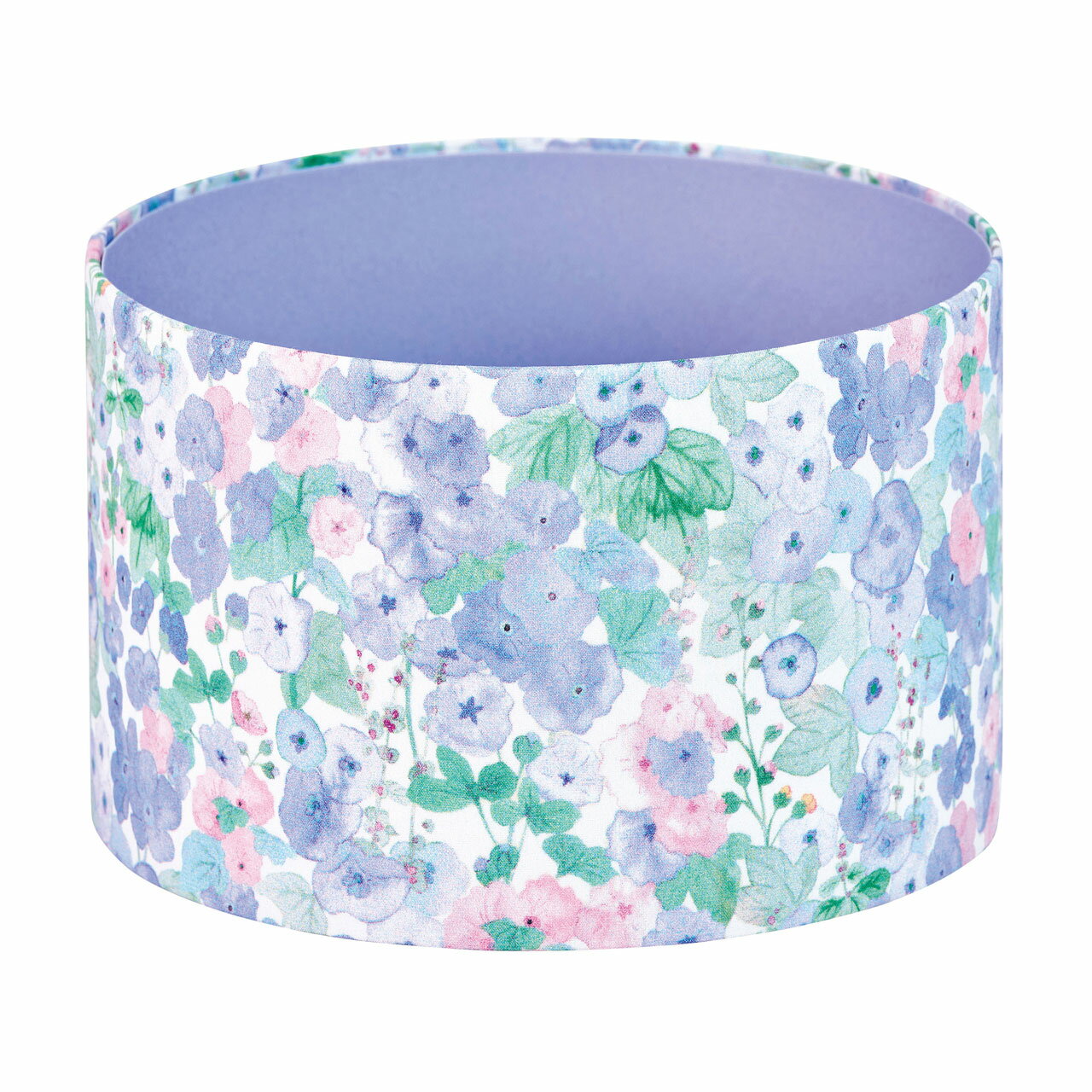 リバティプリント サークルBOX ＃171 ホリーホックス 1コ[TDLLB000117-171]|花器 ベース 紙素材 布素材 リバティファブリックベース【アレンジメント用BOX ギフト用ケース プレゼント ディスプレイ インテリア雑貨 記念日ギフト 】