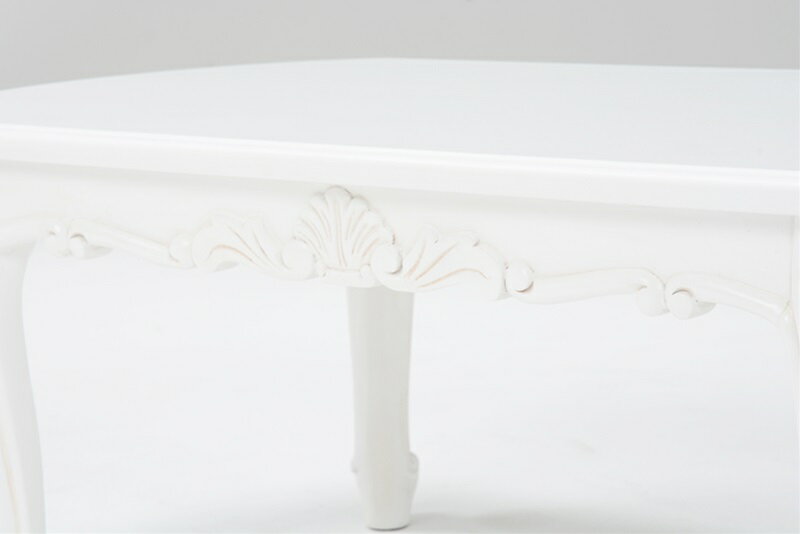 テーブル ホワイト[THU2101577600]|インテリア 寝具 収納 センターテーブル ローテーブル アンティーク調 耐久性 利便性 シンプル 機能性 モダン 軽量設計 デュアルトーン 自然素材 スタイリッシュ 和モダン [2]