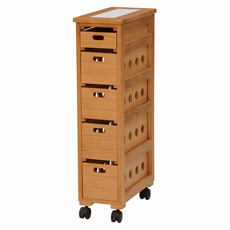 ストッカー ライトブラウン[THU2101707400]|インテリア 寝具 収納 収納家具 キッチン収納 野菜ストッカ..