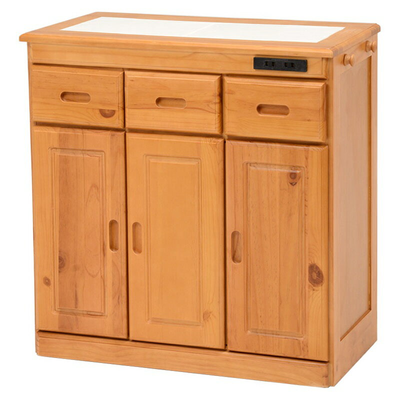 キッチンカウンター ナチュラル[THU2101820700]|インテリア 寝具 収納 収納家具 キッチン収納 食器棚 ..