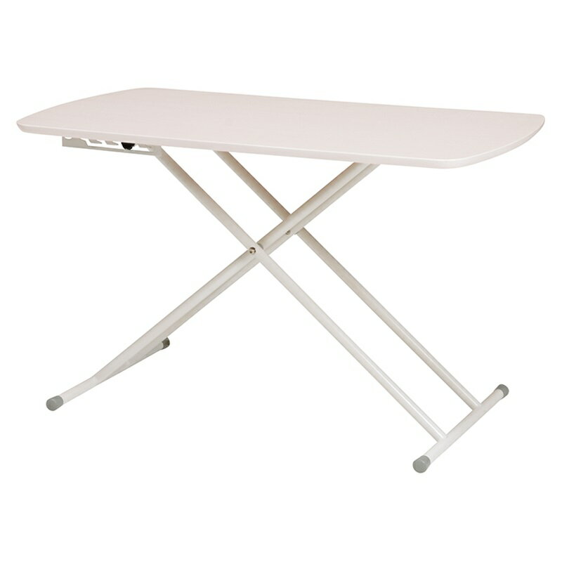 リフティングテーブル ホワイトウォッシュ[THU2090913500]|インテリア 寝具 ガーデンテーブル 天然木 サイドテーブル 高さ5段階調節 耐久性 利便性 シンプル ワークスペース 機能性 軽量 オフィス家具