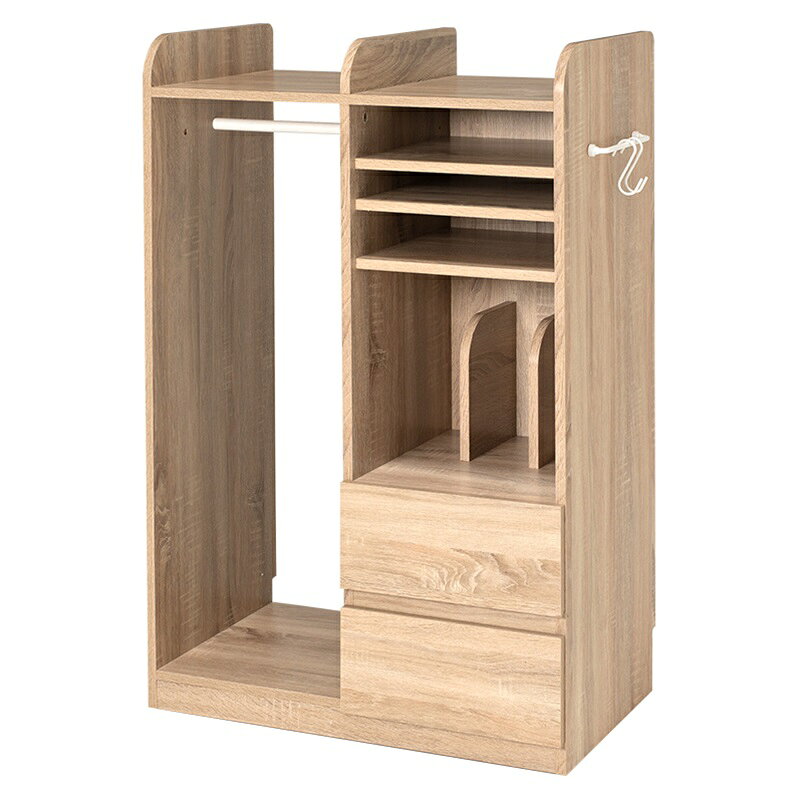 緑花堂ストアのランドセルラック ナチュラル[THU2102075400]|インテリア 寝具 収納 収納家具 子供部屋用 ラック ハンガーポール 耐久性 利便性 シンプル 機能性 お洒落デザイン 汎用性 リビング収納 ディスプレイラック 整理棚｜アングル2