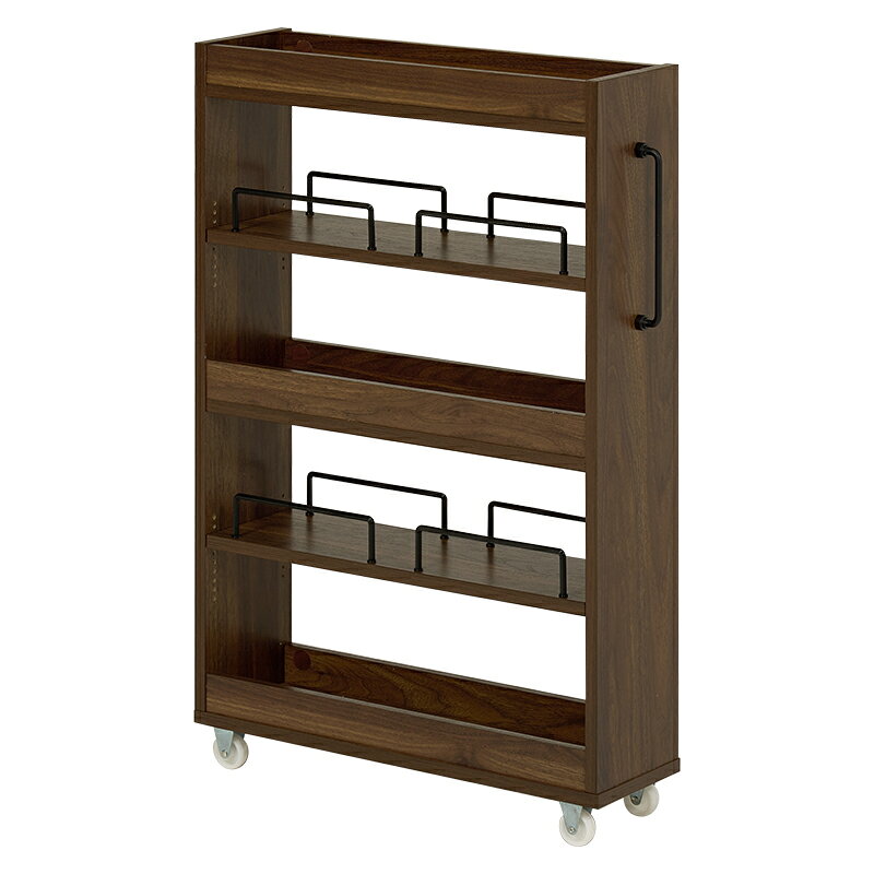 Slim Kitchen Racks - 隙間収納ワゴン ブラウン[THU3000004197]|インテリア・寝具・収納 収納家具 キッチン収納 キッチン隙間収納