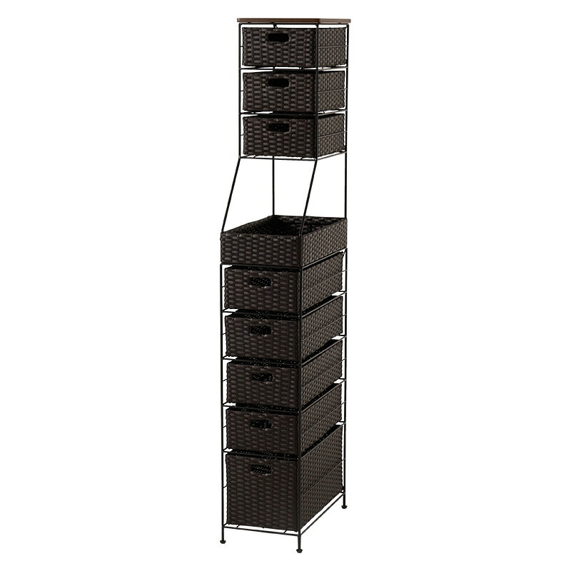 Corner Racks - ランドリーチェスト ダークブラウン[THU3000004282]|インテリア・寝具・収納 収納家具 ランドリー・サニタリーチェスト