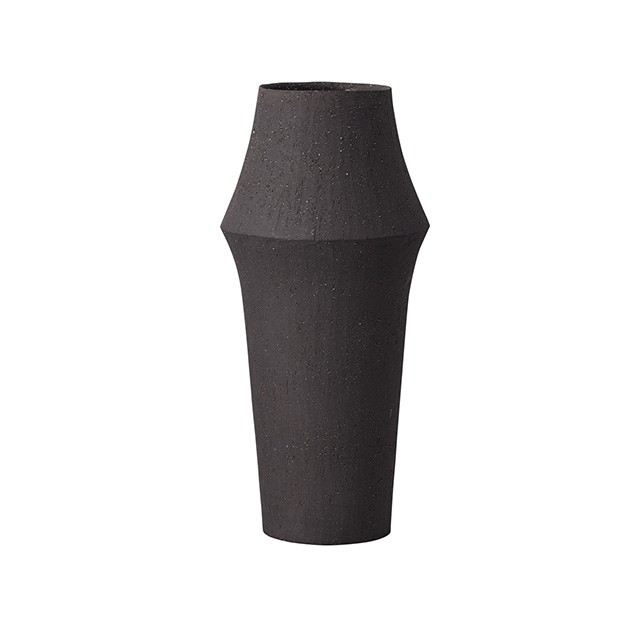 ZARA　20φ×45Hcm MATT　BLACK 花器 ベース 花器（陶器） 陶器 [TDLCC190078-801] 代引決済不可|陶器花器 花瓶 フラワーアレンジメント インテリア おしゃれ 店舗装飾 ディスプレイ 飾り付け 装飾 飾り デコレーション鉢 ポット 花入れ ブラック