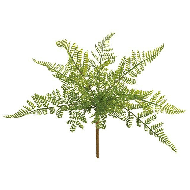 ミニバクラーファーンブッシュ GREEN 造花 グリーン リーフ 多肉植物 シダ ファーン [TDLFG001307] 代引決済不可