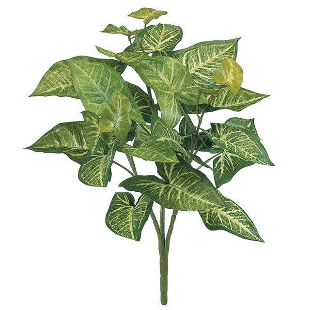 シンゴニュームブッシュ GREEN 造花 グリーン リーフ 多肉植物 その他 [TDLFG008101] 代引決済不可