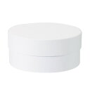 Φ9.5XH4.6X内寸Φ9X内寸H3.8cm サークルBOX SS #1 ホワイト 花器 ベース 紙素材 布素材 ギフトボックス [TDLGF001080-0...