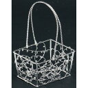 プラチナメッシュ長角 φ9X7X5XH14cm 10個入り 花器 バスケット フラワースタンド オブジェ ベース ワイヤー素材 ワイヤーベース [TDLKA00...