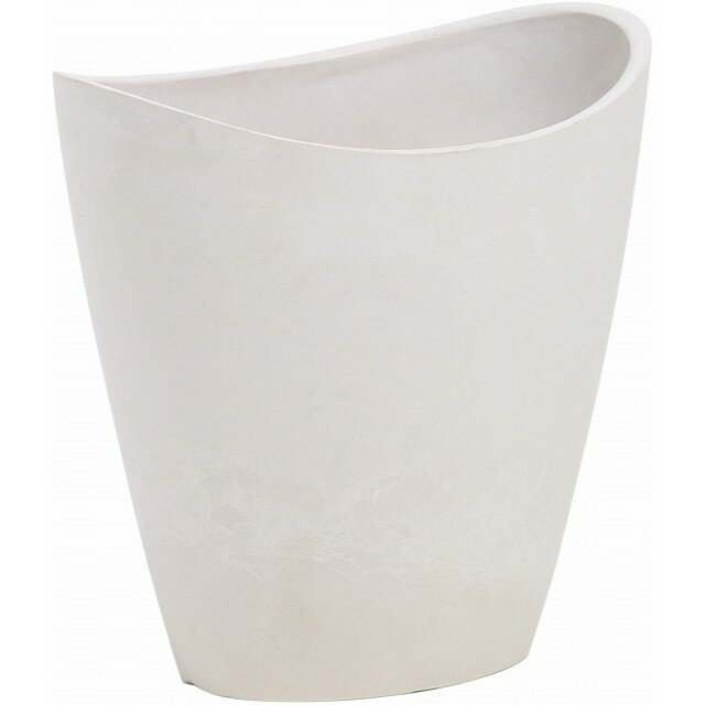 SPWエコポット 舟形ロングS ホワイトストーン 白 花器 鉢 [TDLKA150008-00W] 代引決済不可|装飾 飾り 飾り付け 店舗装飾 オブジェ デコレーション鉢 ポット 花瓶 20×15×20cm ホワイト