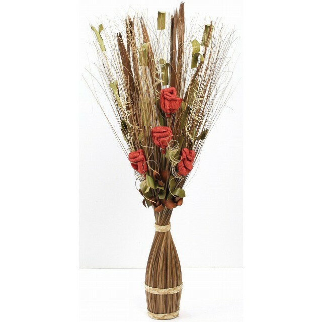 フラワーアート BR／RE 100 造花 アート [TDLKA190004] 代引決済不可|店舗装飾 装飾 飾り付け ディスプレイ ブラウン レッド