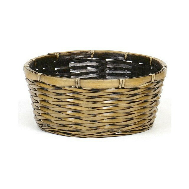 バンブーバスケット 25パイXH10 花器 かご [TDLKA202205] 代引決済不可|ベース ナチュラル素材 バスケ..