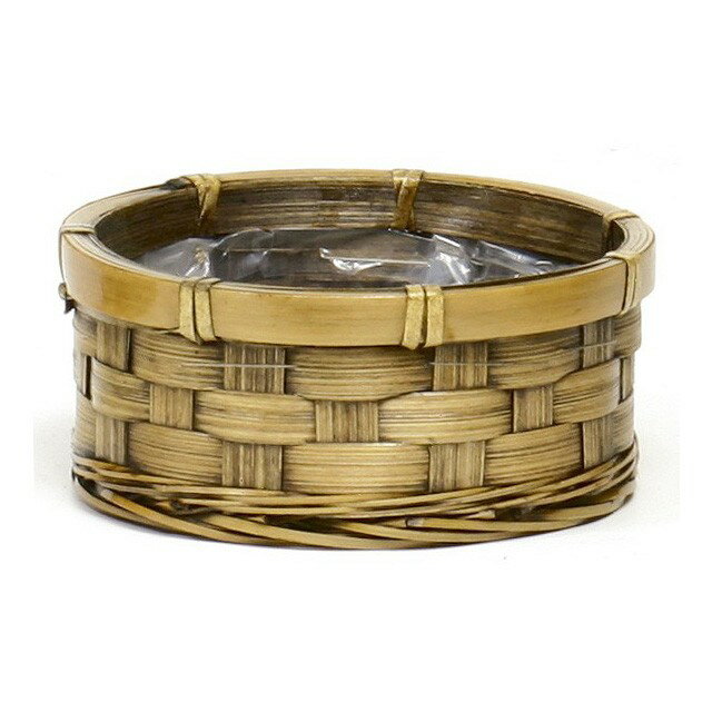 バンブーバスケット φ16．5XH7 20個セット 花器 かご [TDLKA203202] 代引決済不可|ベース ナチュラル素材 バスケット 造花 フラワー 花資材 花かご アレンジメント用品 フラワーアレンジメント 花材 インテリア おしゃれ 店舗装飾 飾付 材料 花入れ 竹かご 篭 竹製