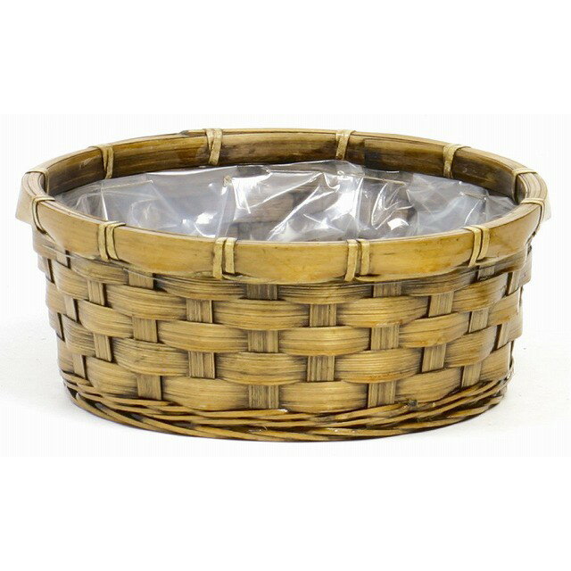 バンブーバスケット φ26XH10 10個入り 花器 かご [TDLKA203205] 代引決済不可|ベース ナチュラル素材 バスケット 造花 フラワー 花資材 花かご アレンジメント用品 フラワーアレンジメント 花材 インテリア おしゃれ 店舗装飾 飾り付け 材料 花入れ 竹かご 篭