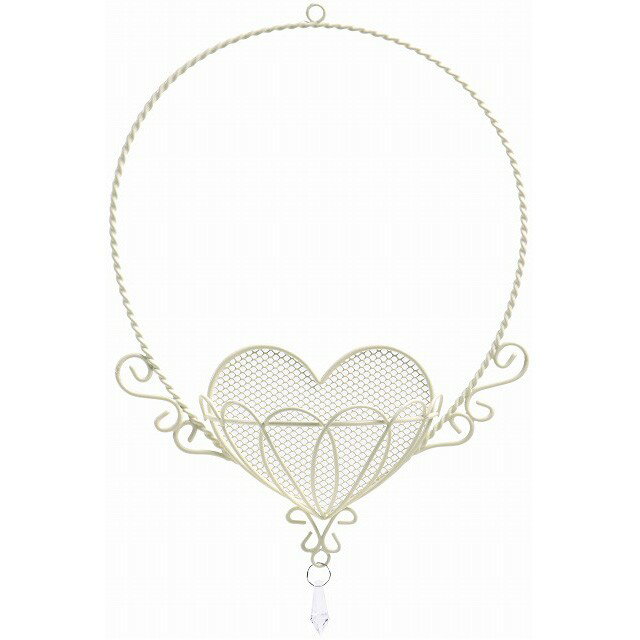 ワイヤーネックレス L WT 白 花器 飾り フラワー オブジェ ベース ワイヤー素材 ワイヤーベース [TDLKA..