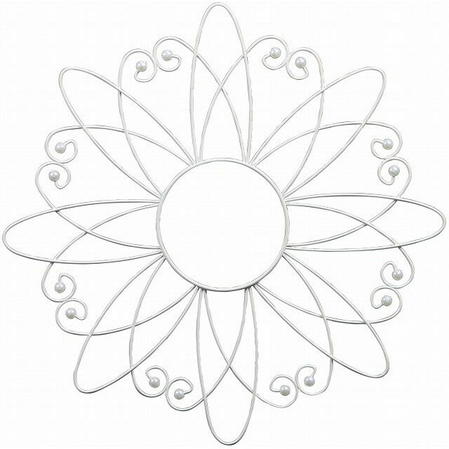 ワイヤーブーケフラワーL W 花器 飾り フラワースタンド オブジェ ベース ワイヤー素材 ワイヤーベース..