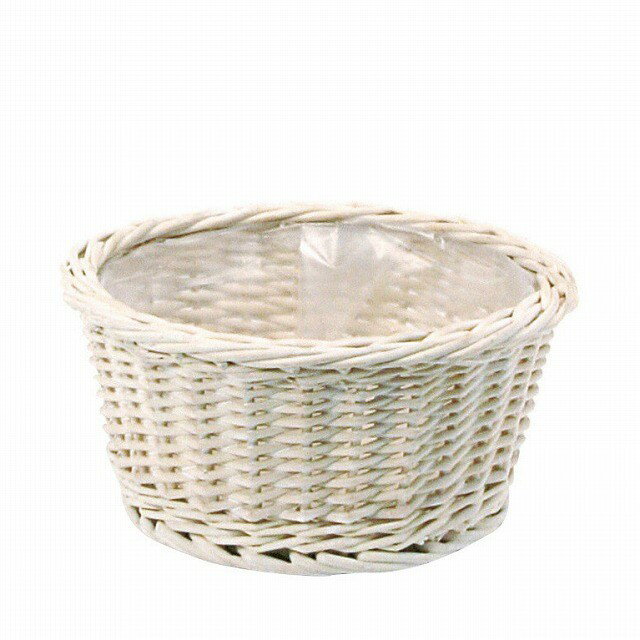 Φ16XH8cm ビニールライナー付 ウィローアレンジS（10個入り） 花器 ベース ナチュラル素材 バスケット ..